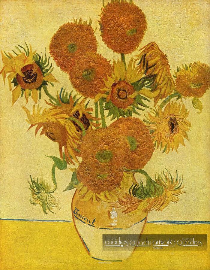 Vincent van Gogh cheapest Sunflowers - Certificate (Impressionism Art)