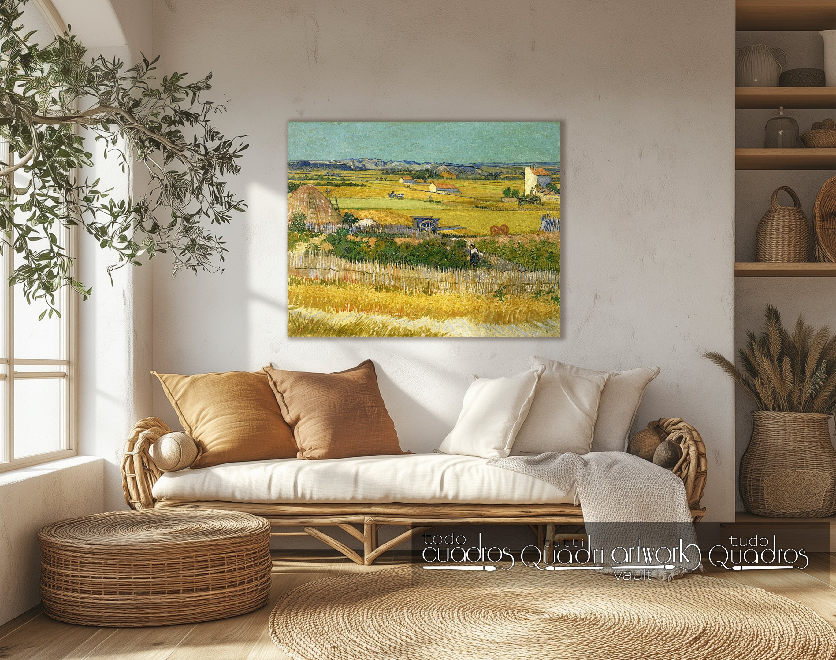 Van Gogh oil painting on canvas impasto heavy texture Wall art Pictures Farm Harvest for living Room shops Home Decor Hand Painted caudros quadro