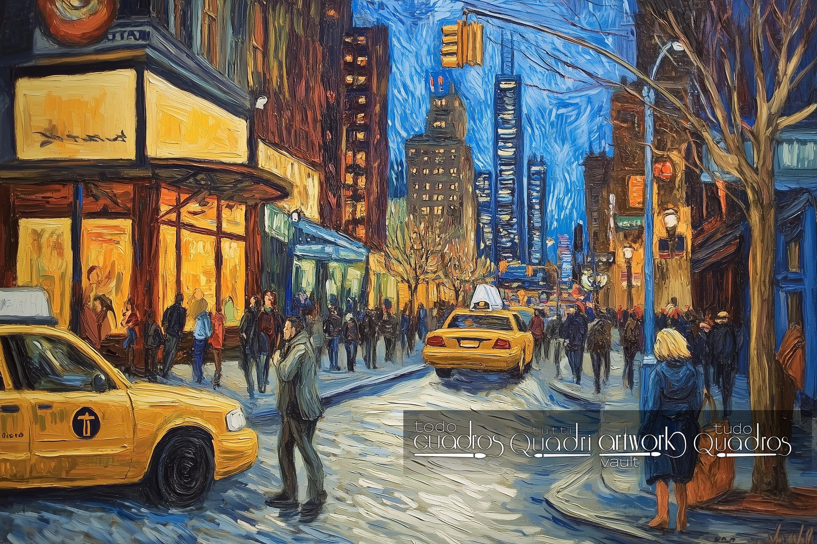 New York Night, Van Gogh Style