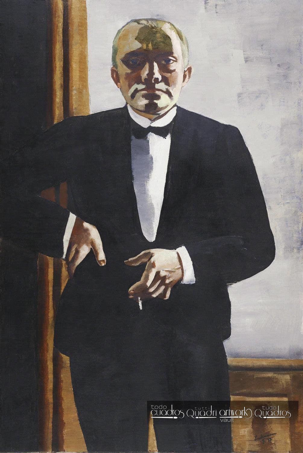 Self-Portrait in Tuxedo, Max Beckmann