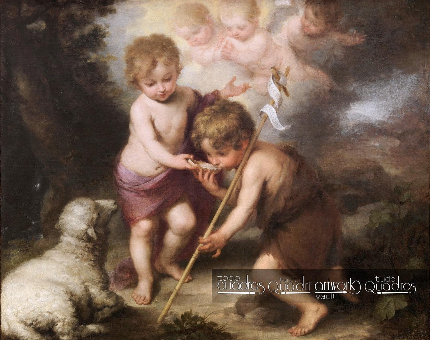 The Christ Child and the Infant John the Baptist with a Shell, Murillo