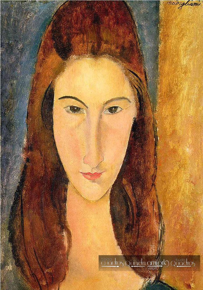 Frontal Portrait of Jeanne Hébuterne, Modigliani