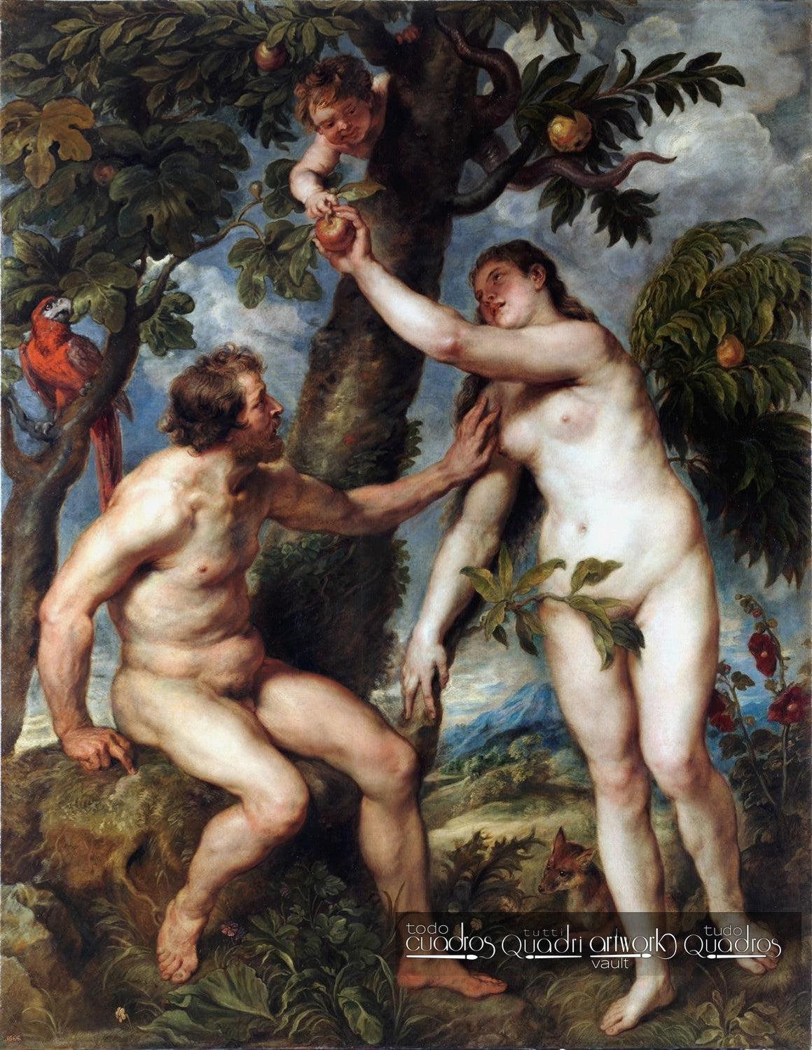 Adam and Eve, Rubens