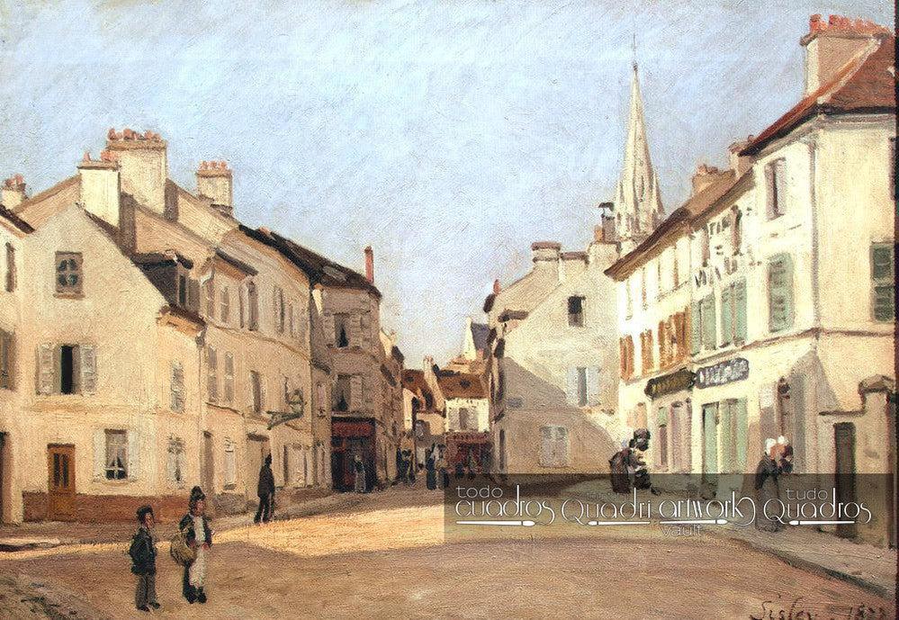 Square in Argenteuil (Rue de la Chaussée), Sisley